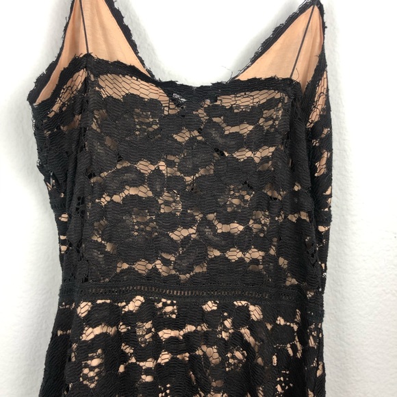 Zara black lace skater cocktail dress - Picture 8 of 8